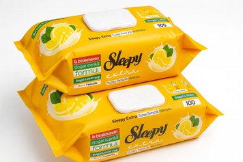 Влажные салфетки для уборки SleepyClean Lemon, 100 шт 7226 фото