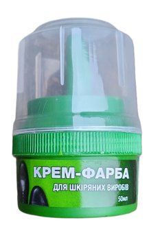 Бесцветный крем-краска для обуви Blyskavka (50 мл) 6593 фото