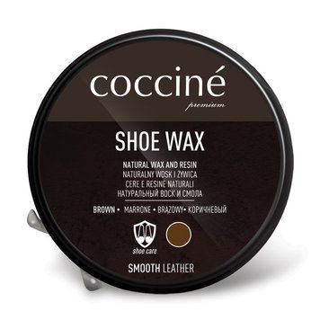 Крем-воск для кожи Coccine SHOE WAX 40г Бесцветный (Польша) Коричневый 55/32/40/14 фото