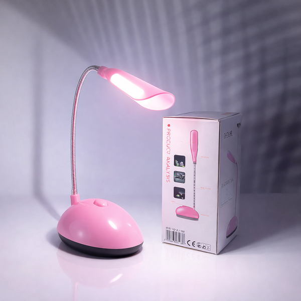 Настільна LED-лампа світлодіодна, світильник, трансформер LED Table Lamp на батарейках 3989 фото