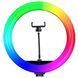 RGB кольцевая лампа 20 см со штативом &ndash; 16 цветов, USB, LED MJ-20 6595 фото 3