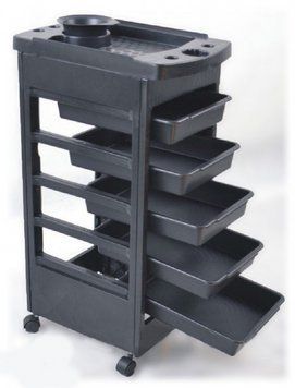 Парикмахерская тележка YRE TDS-01 5 полок 4 колеса миска для краски 52&times;38&times;92 см 6395 фото