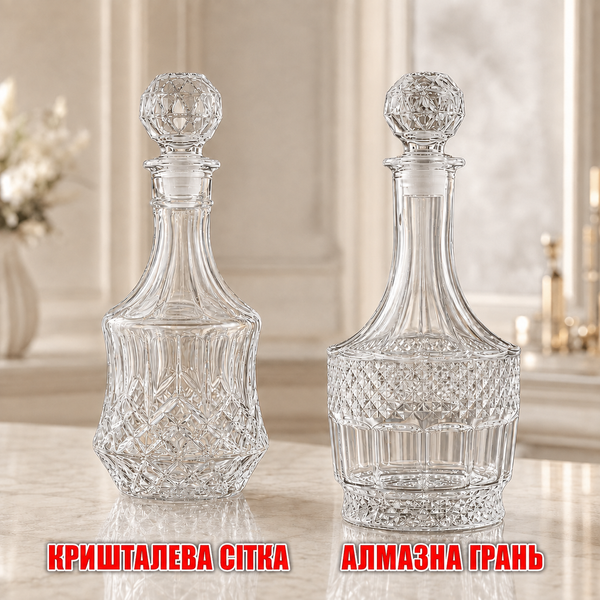 Графин стеклянный 1 л с герметичной пробкой, штоф для виски, водки и коньяка 28&times;9 см 7904 фото