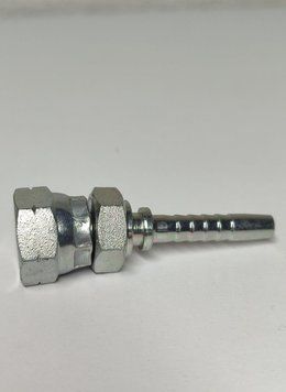 Фитинг для шланга 1/4" (DN8) с гайкой BSP female 60&deg; &ndash; для воды, газа, нефти 6989 фото