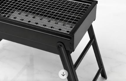 Розкладний портативний мангал BBQ Grill Portable 60*22*32, гриль-барбекю з решіткою для пікніка та дачі 7435 фото