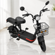 Електровелосипед двомісний Mini 14" 450W до 30 км/год з кошиком, чорний 7645 фото 3