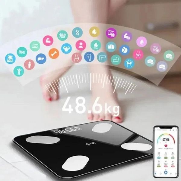 Напольные умные фитнес весы 180кг Smart APP 5815 фото