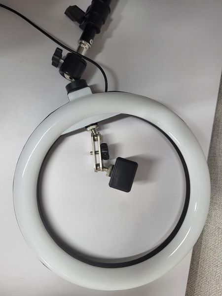 Кольцевая лампа LED Ring Light 26 см с штативом и креплением для телефона , 3 режима свечения 5992 фото