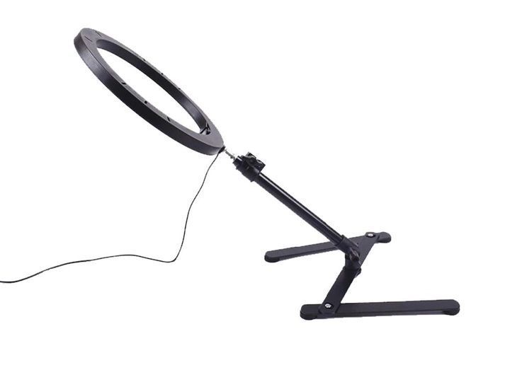 Кольцевая лампа LED Ring Light 26 см с штативом и креплением для телефона , 3 режима свечения 5992 фото