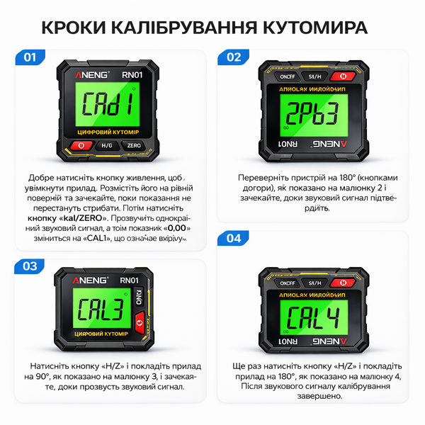 Цифровий кутомір з лазером магнітний USB | Електронний рівень інклінометр 360&deg; 7499 фото