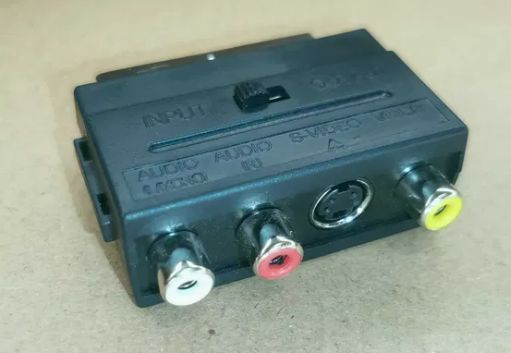 Перехідник SCART &ndash; 3RCA AV (тюльпани), двосторонній, з перемикачем SH-3009 6620 фото