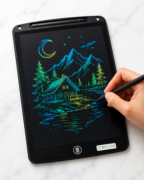 LCD планшет для рисования 12 дюймов Writing Tablet, детская доска для заметок со стилусом, черный 7655 фото