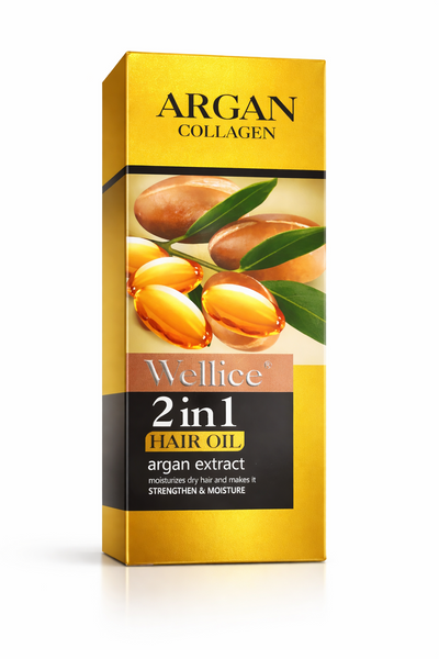Олія для волосся Argan Collagen 2 в 1 з аргановою олією та колагеном 120мл 7402 фото
