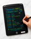LCD планшет для малювання 12 дюймів Writing Tablet, дитяча дошка для нотаток зі стилусом, чорний 7655 фото 3