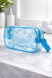 Косметичка прозора ПВХ з квітковим принтом, на блискавці, з ручкою 7302 фото 3