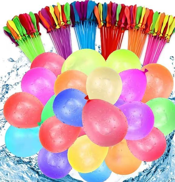 Набір водяних куль 37 шт для водних боїв і ігор на свіжому повітрі 6723 фото