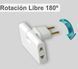 Сетевой тройник-переходник 3-в-1, поворотный на 180&deg;, 250V 10A | Компактный адаптер для розетки 7167 фото 4
