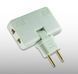 Сетевой тройник-переходник 3-в-1, поворотный на 180&deg;, 250V 10A | Компактный адаптер для розетки 7167 фото 2