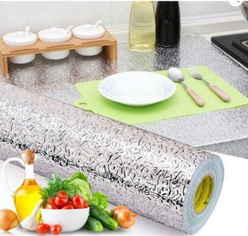 Самоклеюча фольга для кухні (водонепроникна, захист від жиру та температури, 60&times;500 см) 5502 фото