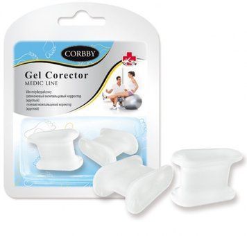 Силиконовый межпальцевый корректор для выпрямления пальцев стопы GEL CORECTOR 6719 фото