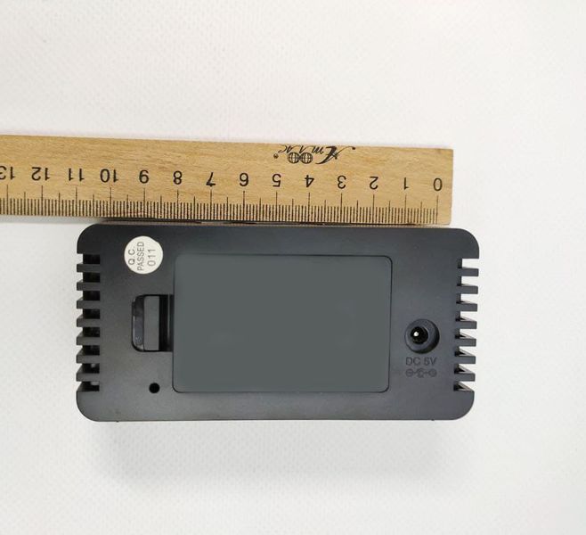 Дзеркальний LED-годинник з будильником і термометром DS-3658L Black (червона підсвітка) 5324 фото