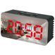 Дзеркальний LED-годинник з будильником і термометром DS-3658L Black (червона підсвітка) 5324 фото 2