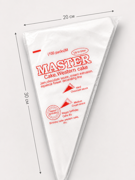 Одноразові кондитерські мішки для крему Master M (30&times;20 см) 5801 фото