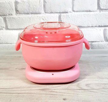 Воскоплав баночный Wax Warmer | 100W, 400 мл, силиконовая крышка, розовый 6642 фото