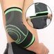 Еластичний бандаж на лікоть Elbow Support, компресійний налокітник на липучці, фіксатор ліктьового суглоба чорно-зелений 5904 фото 3