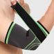 Еластичний бандаж на лікоть Elbow Support, компресійний налокітник на липучці, фіксатор ліктьового суглоба чорно-зелений 5904 фото 1