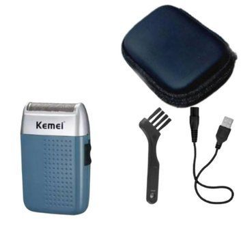 Аккумуляторная электрическая бритва-триммер Kemei KM-5855 | Шейвер для бороды и волос 6244 фото