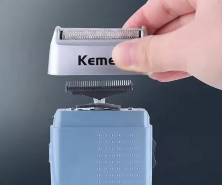 Акумуляторна електробритва-тример Kemei KM-5855 | Шейвер для бороди та волосся 6244 фото