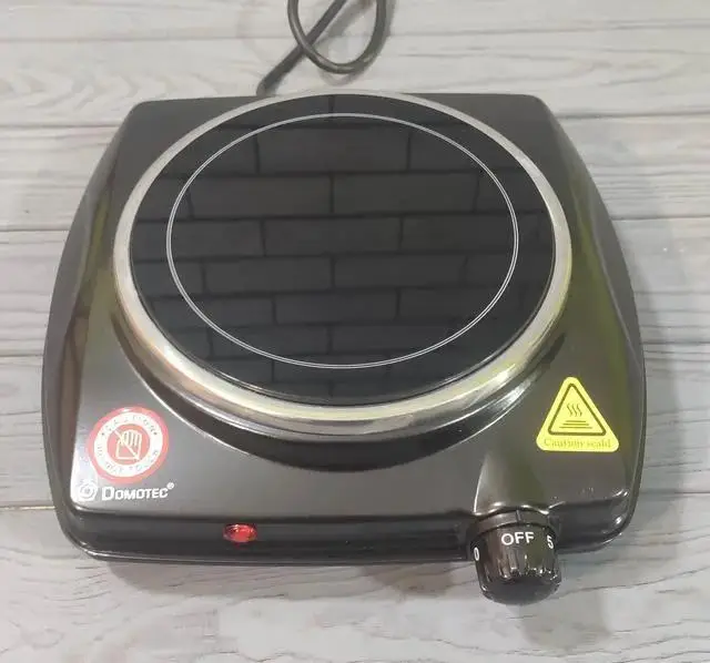 Електроплита настільна одноконфорочная DOMOTEC MS-5851 (900Вт, Кераміка) інфрачервона 1707 фото