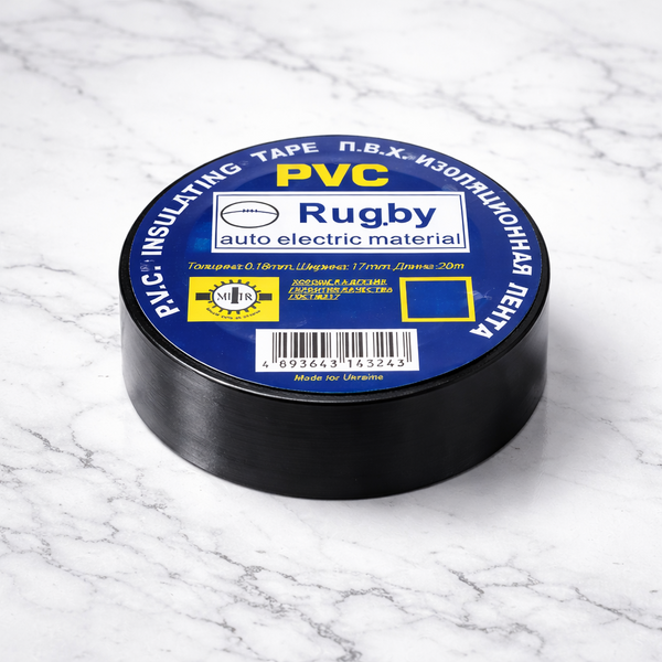 Ізолента ПВХ 20 м &times; 17мм &laquo;Rugby&raquo; &ndash; вологостійка, до &minus;50 &deg;C 7006 фото