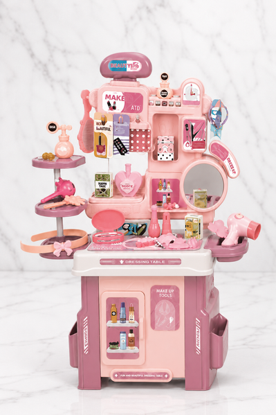 Детское трюмо TOYSPlastic Beauty Salon, туалетный столик с аксессуарами, игровой набор 42 предмета 7717 фото