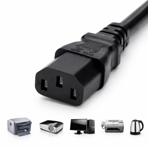 Кабель живлення CEE 7/7 &ndash; IEC C13 1.2 м 250В 10А | Шнур для комп&rsquo;ютера, торгових ваг, принтера, адаптера 7411 фото