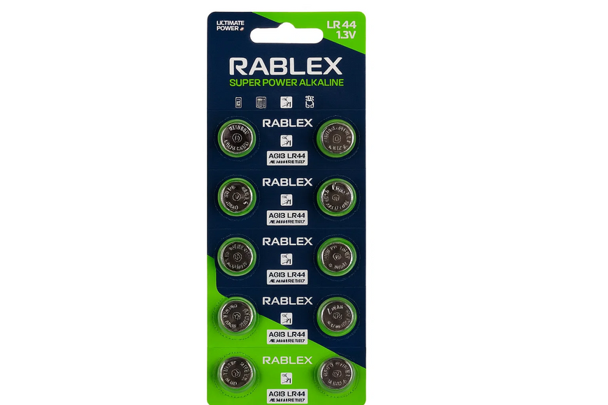 Батарейка RABLEX AG13 LR44 1.5V (таблетка) &mdash; надійне живлення для годинників, іграшок та електроніки 7210 фото