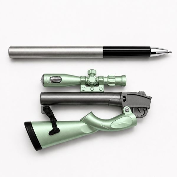 Гелевая ручка трансформер &laquo;Снайперская винтовка&raquo; Sniper Rifle с фонариком 0.38 мм синяя 23 см 7824 фото