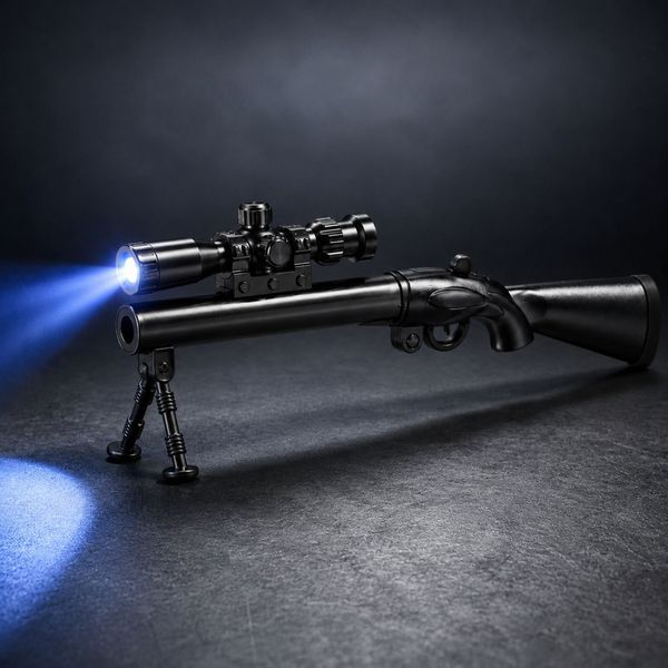Гелевая ручка трансформер &laquo;Снайперская винтовка&raquo; Sniper Rifle с фонариком 0.38 мм синяя 23 см 7824 фото