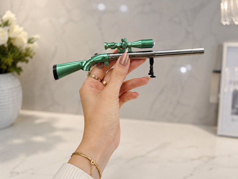 Гелевая ручка трансформер &laquo;Снайперская винтовка&raquo; Sniper Rifle с фонариком 0.38 мм синяя 23 см 7824 фото
