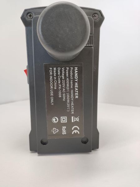 Портативний нагрівач, тепловентилятор дуйка Handy Heater Black з пультом дистанційного керування 2459 фото