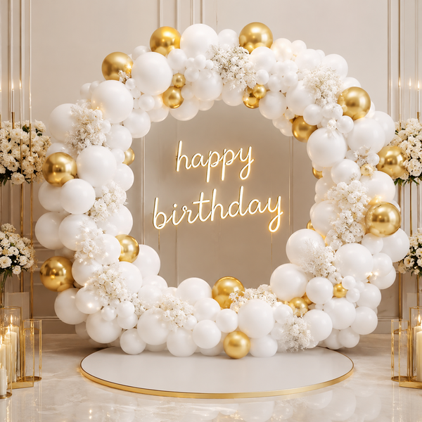 Набір повітряних кульок 113 шт для фотозони Happy Birthday, гірлянда з кульок на день народження, святковий декор 7629 фото Набір повітряних кульок 113 шт для фотозони Happy Birthday, гірлянда з кульок на день народження, святковий декор 7629 фото