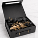 Подарункова коробка з ручкою BLACK 28,2&times;20,9&times;9,2 см, складана чорна коробка на магнітах під шкіру 7726 фото 2